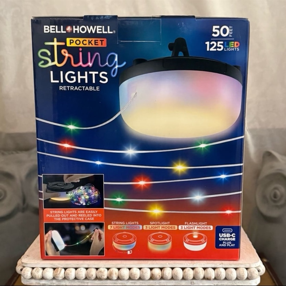 ⚡️Bell + Howell Retractable Pocket String Lights - Picture 3 of 9